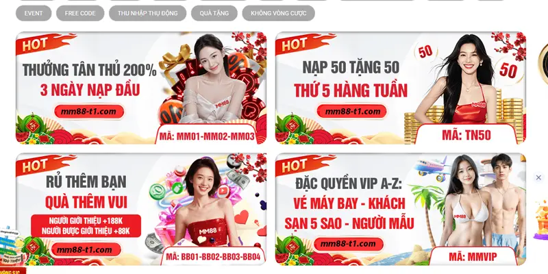 chính sách khuyến mãi mm88 hot